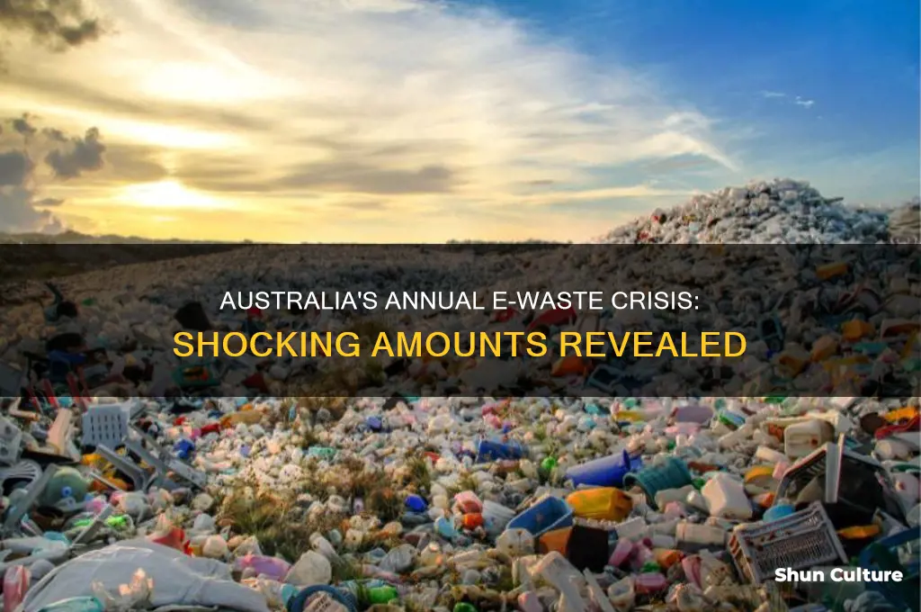 what amount of e-waste is generated each year in australia