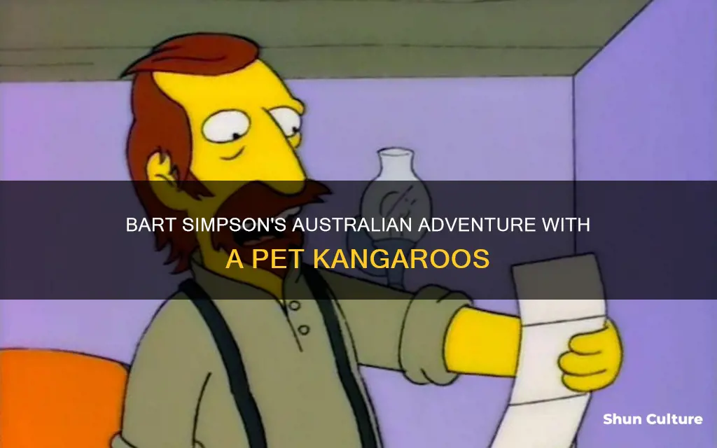 what animal did bart simpson take to australia