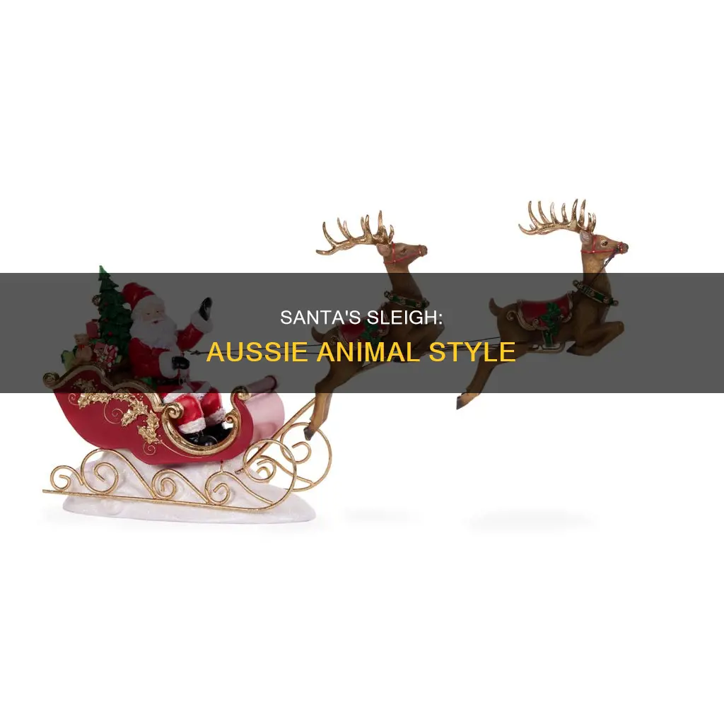 what animal pulls santa