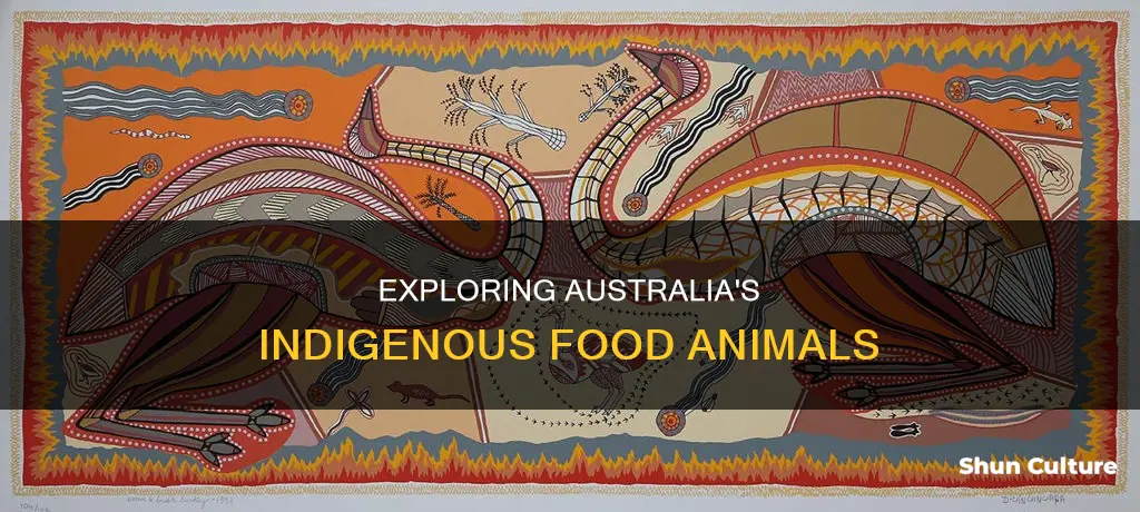 what animals for food were indigenous to australia