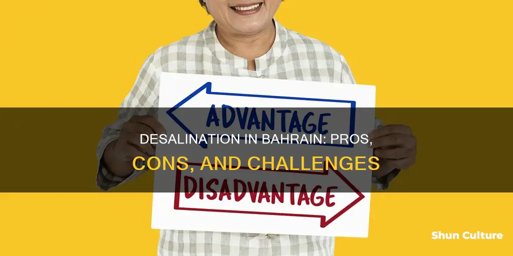 what are advantages and disadvantages of desalination in bahrain