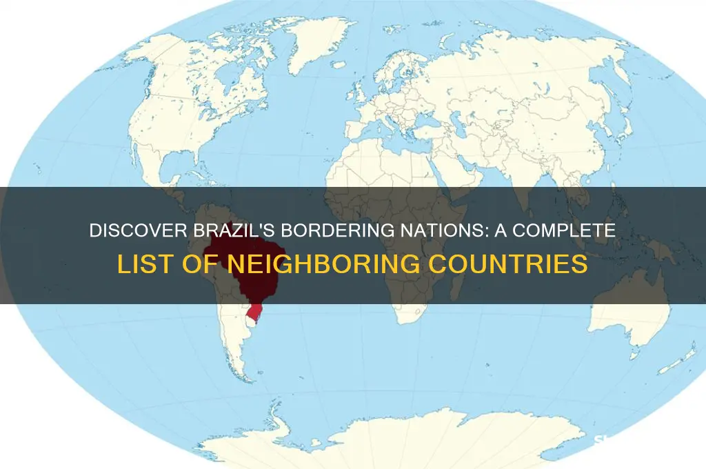 what are all the names of the countries neighboring brazil