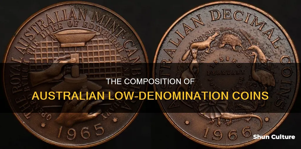 what are australian 1 and 2 cent coins made of