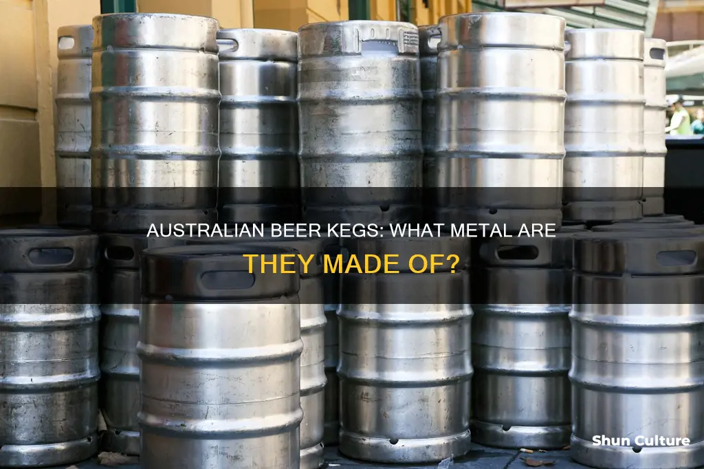 what are australian beer kegs made of