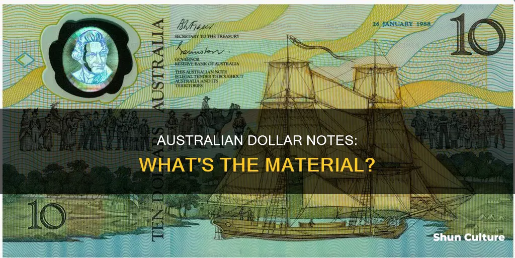 what are australian dollar notes made of