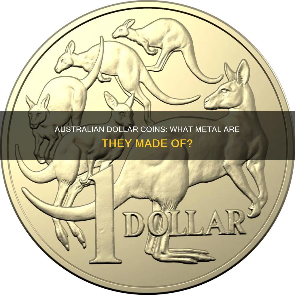 what are australian one dollar coins made from