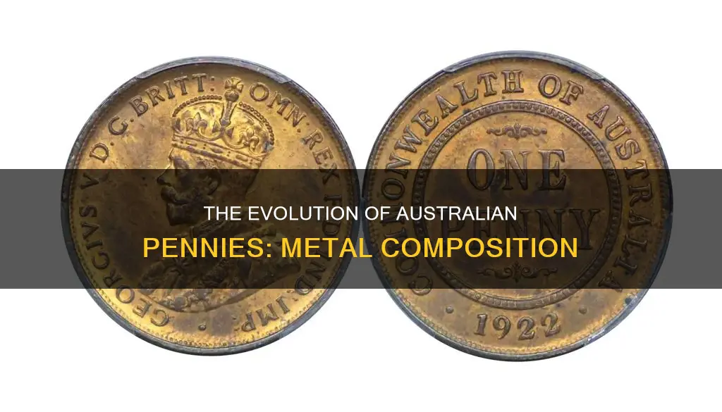 what are australian pennies made from