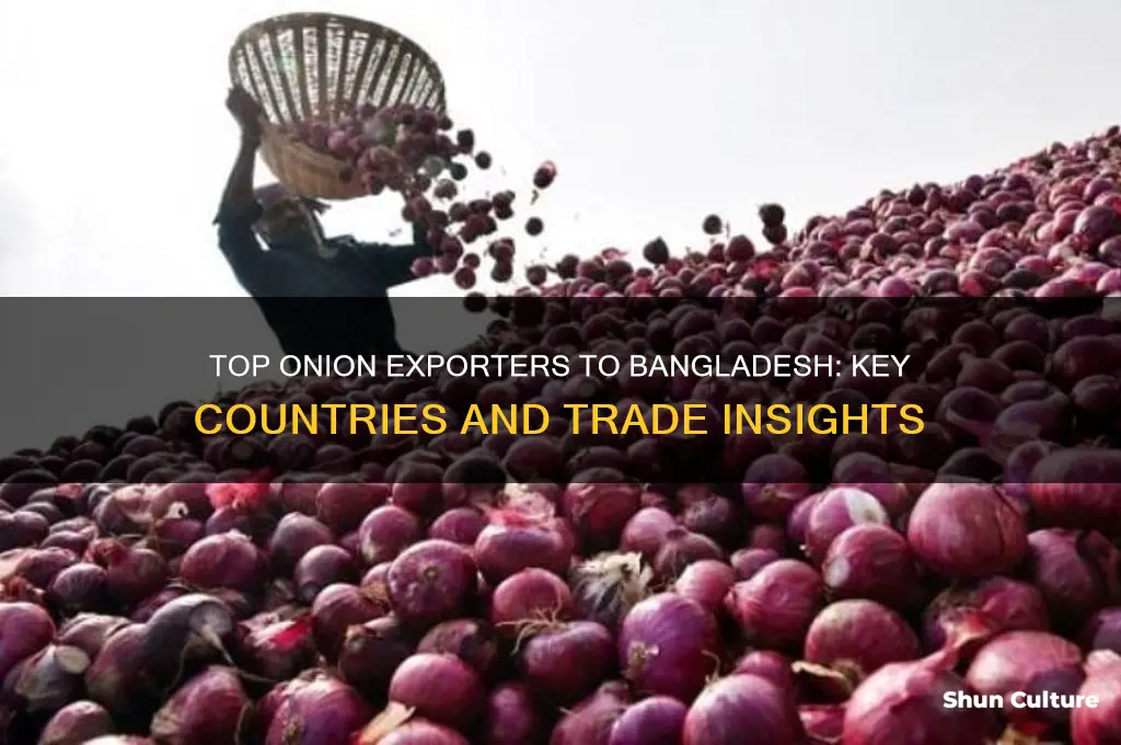what are countries that export onion to bangladesh