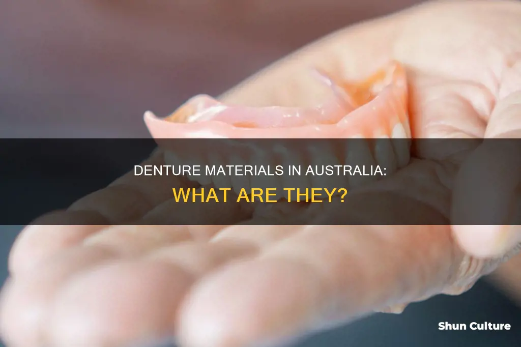 what are dentures made of in australia
