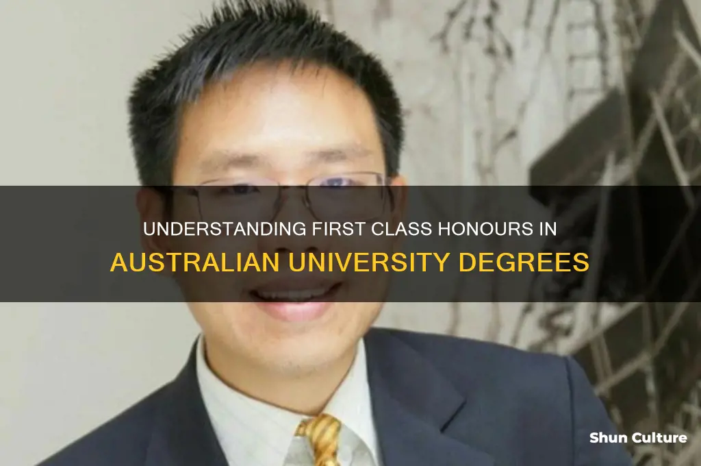 what are first class honours in australia