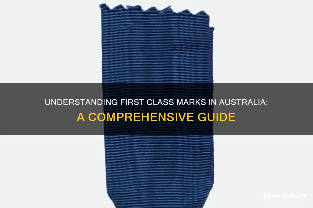 what are first class marks australia