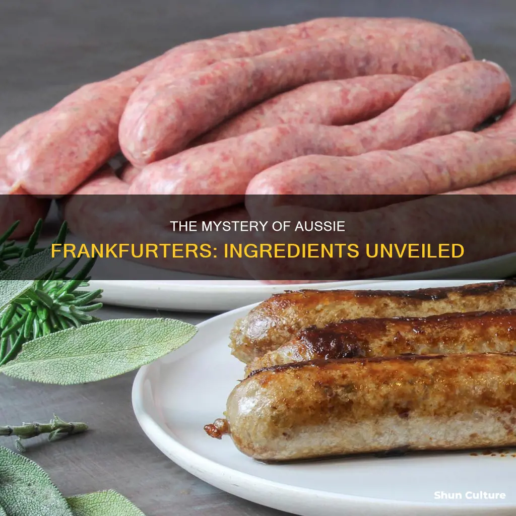 what are frankfurters made of in australia