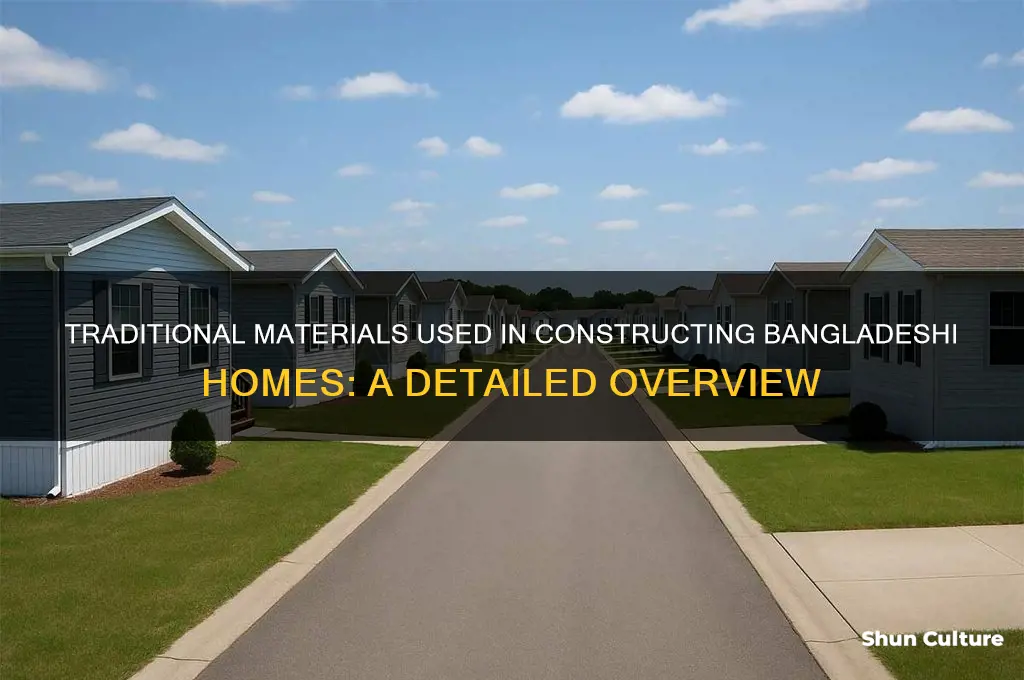 what are houses in bangladesh made of