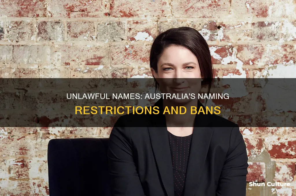 what are illegal names in australia