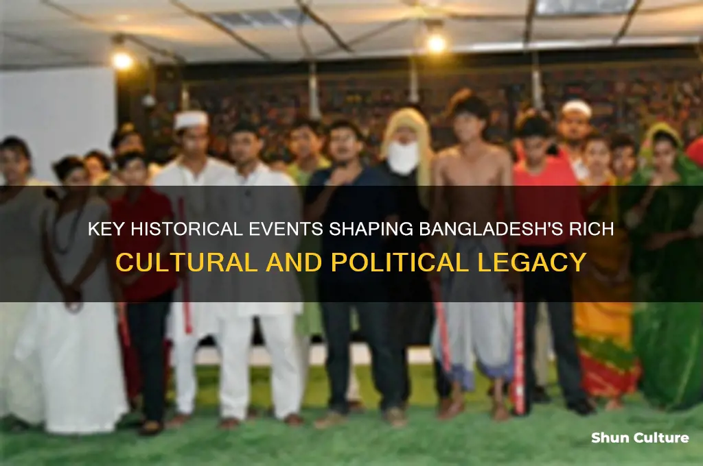 what are important events in bangladesh