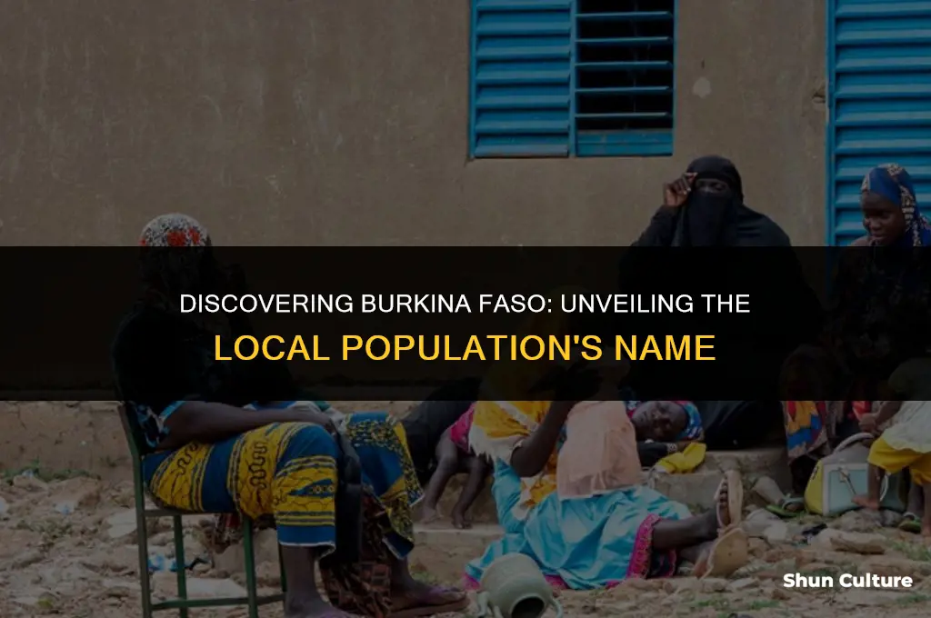 what are locals from burkina faso called