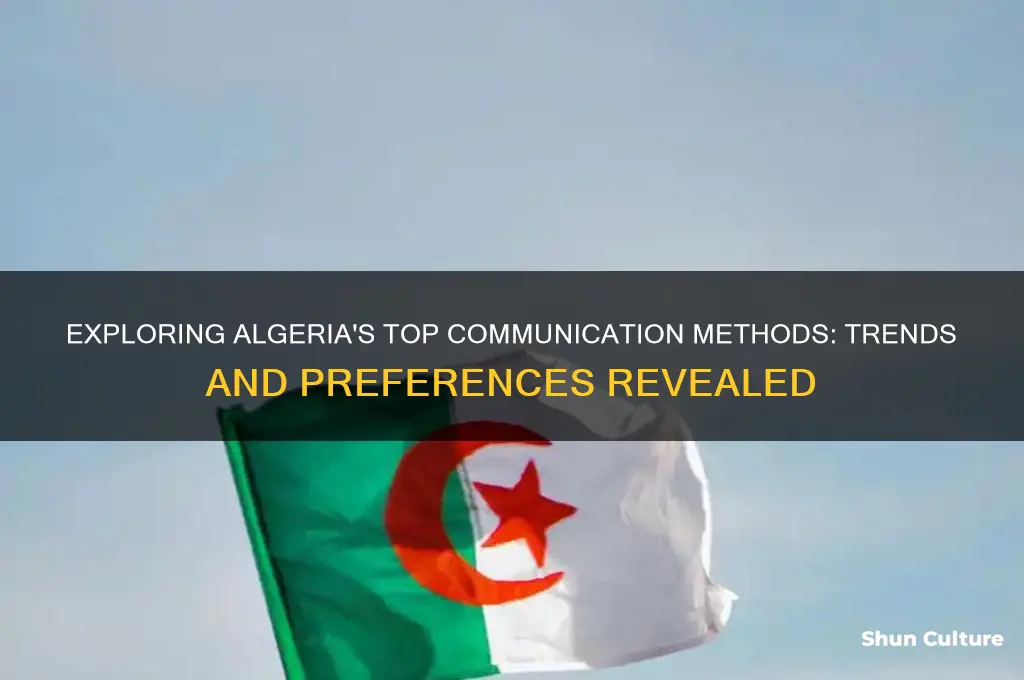 what are popular modes ofcommunication in algeria