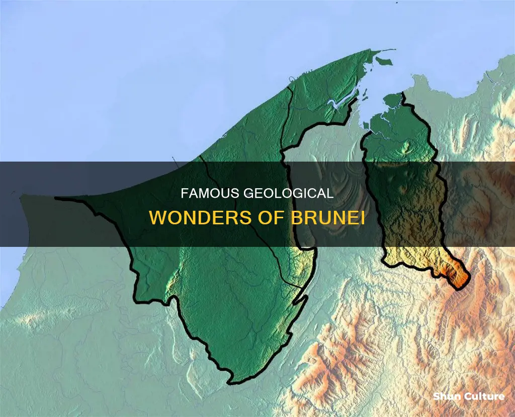 what are some famous geological fetures in brunei