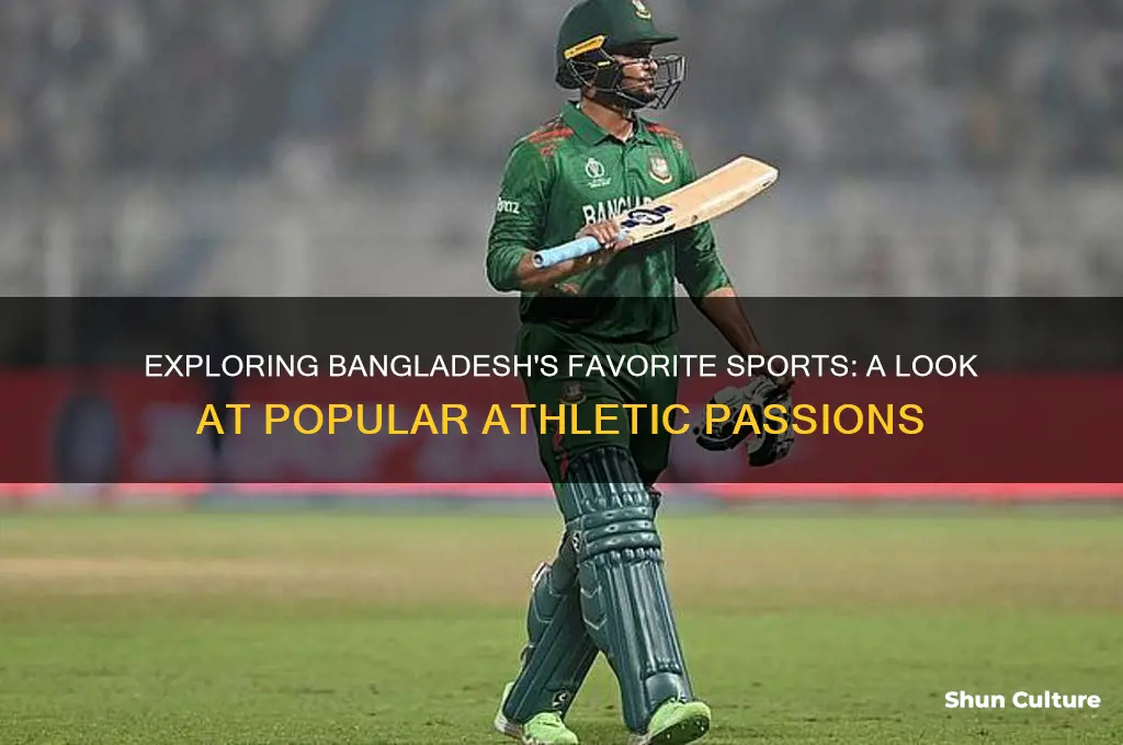 what are some popular sports in bangladesh