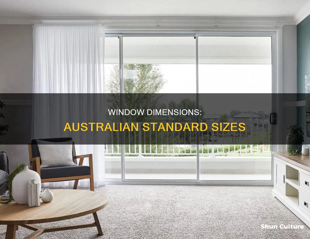what are standard window sizes australia