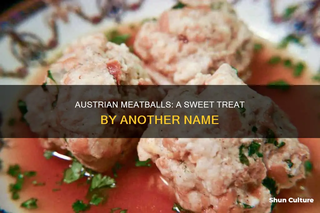 what are sweet austrian meatballs called