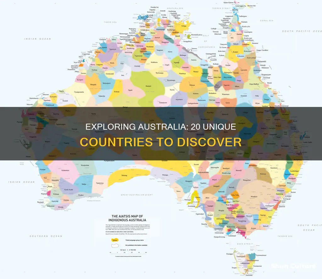 what are the 20 countries in australia