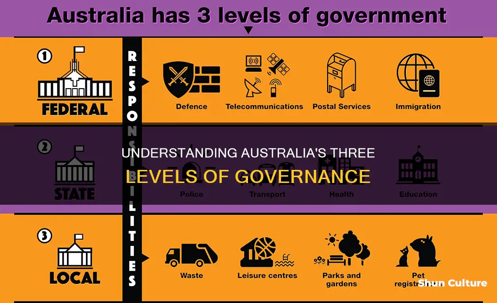 what are the 3 different levels of government in australia