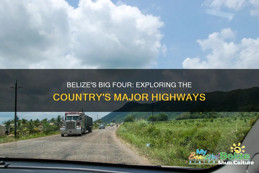 what are the 4 major highways in belize