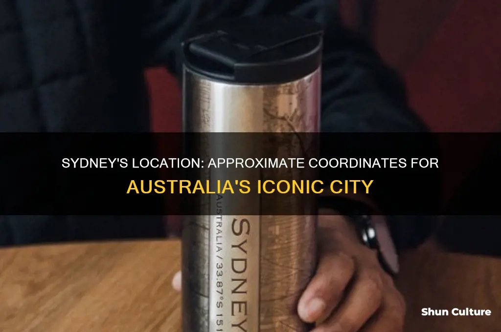 what are the approximate coordinates for sydney australia