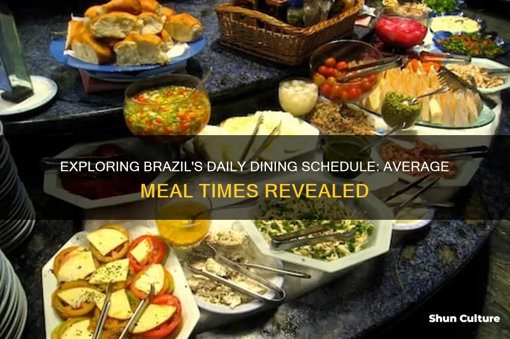 what are the average meal times in brazil