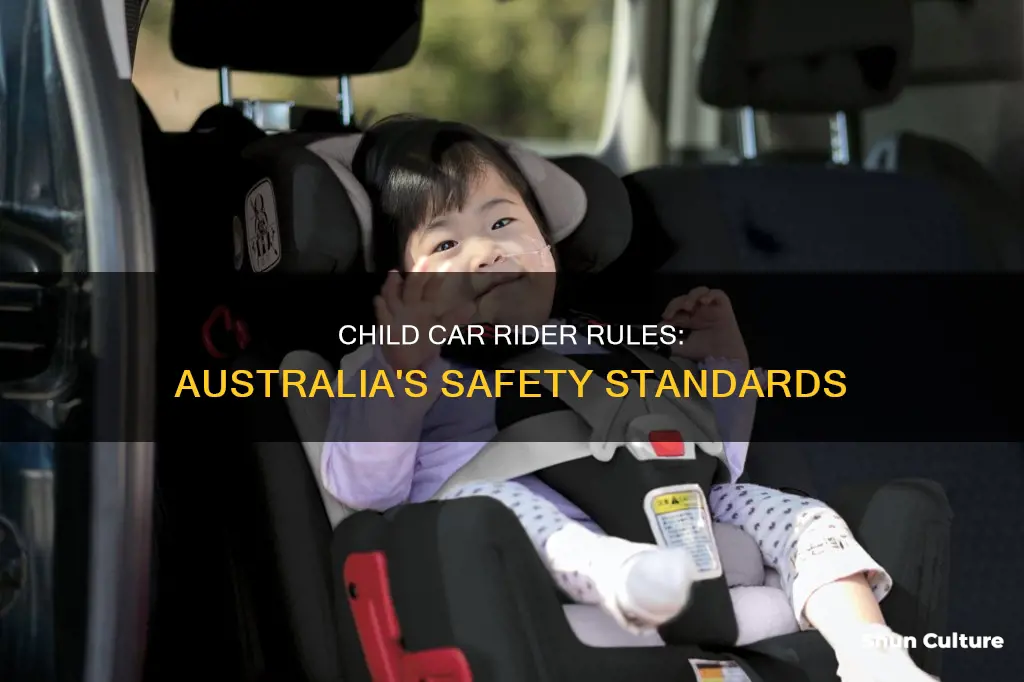 what are the child car rider rules in australia