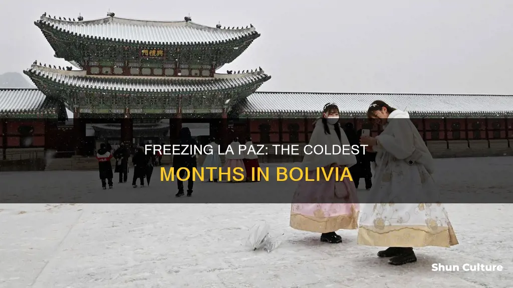 what are the coldest months in la paz bolivia