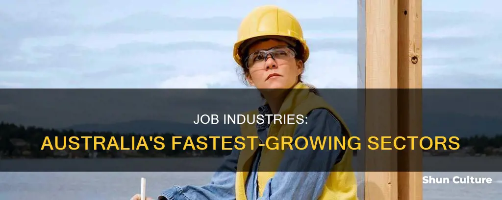 what are the five highest growing job industries in australia