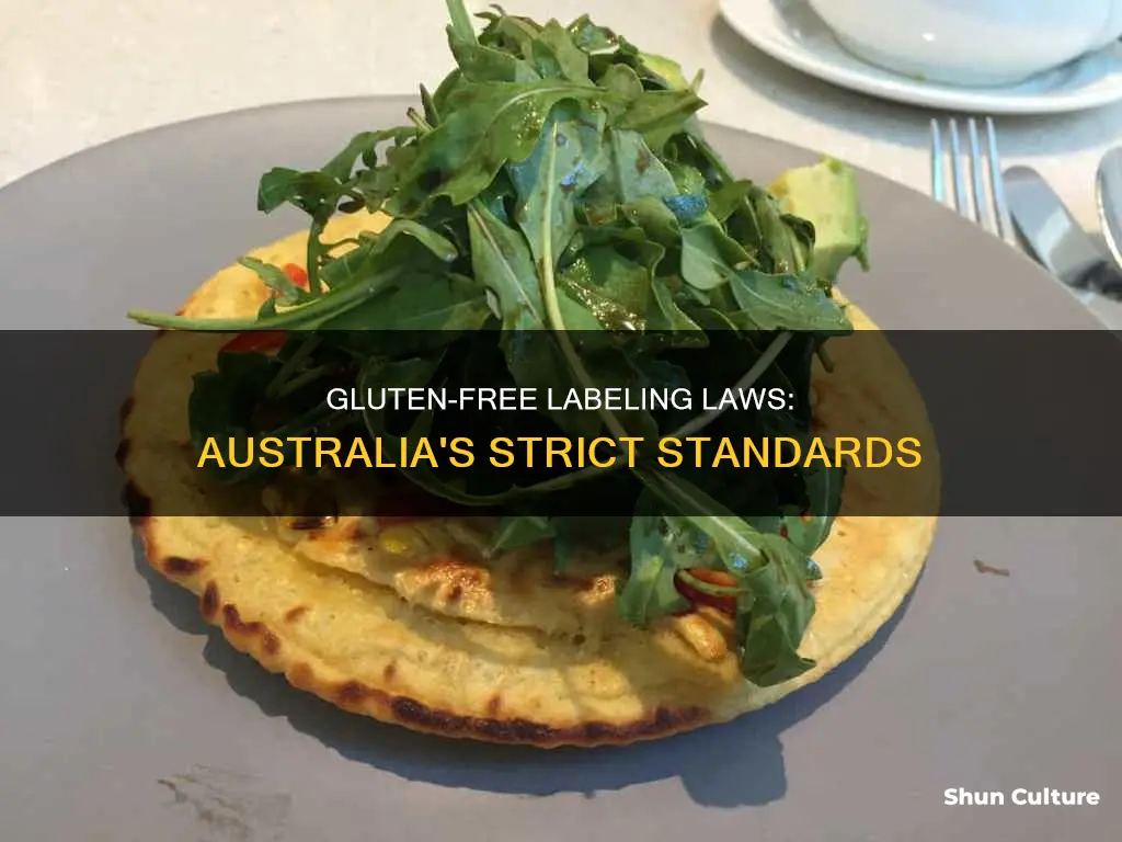 what are the gluten free labeling laws in australia
