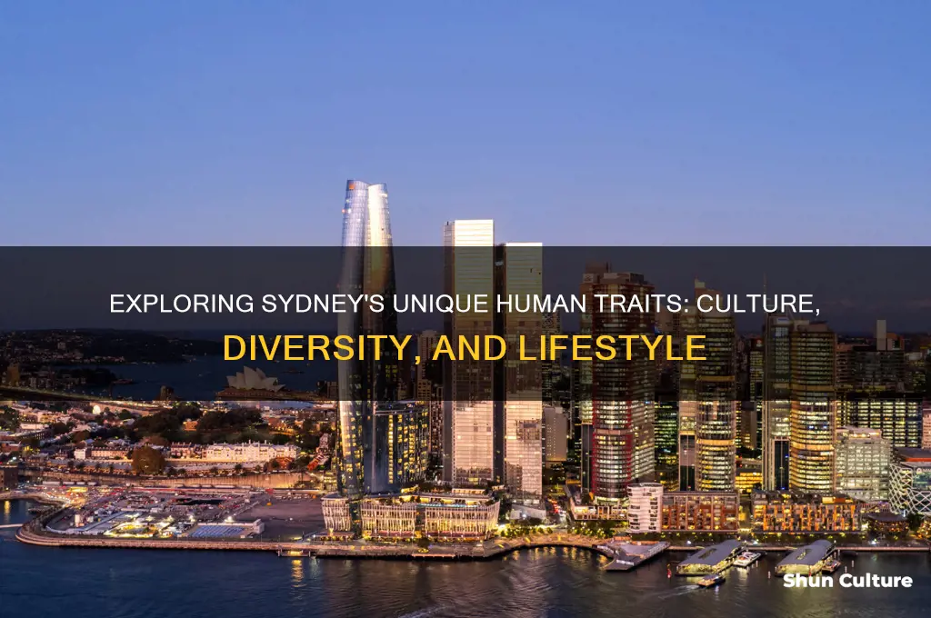 what are the human characteristics of sydney australia