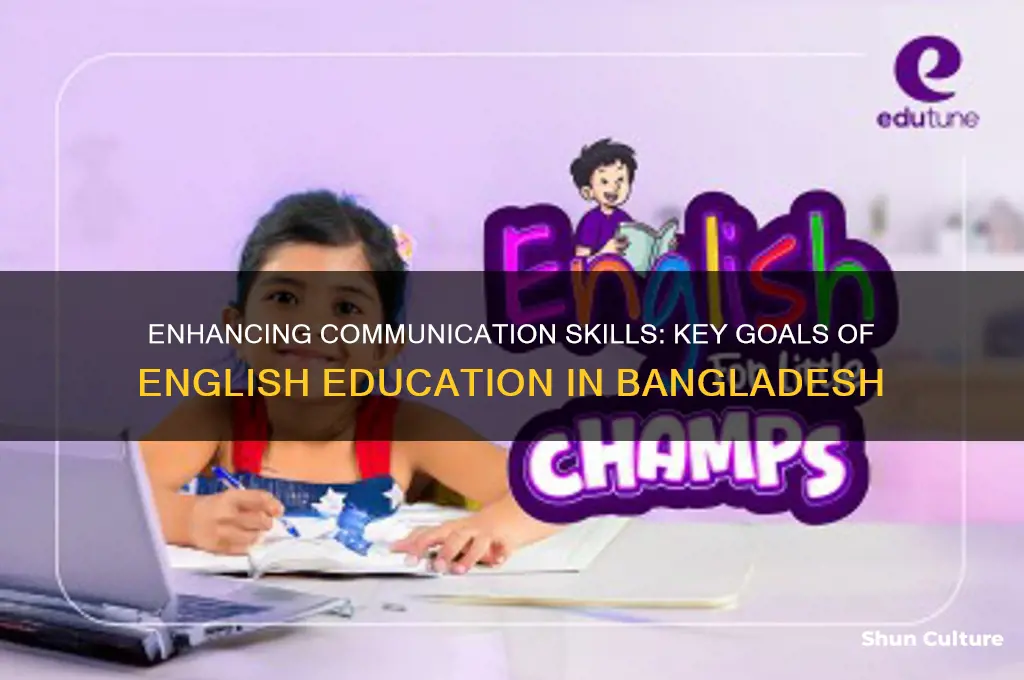 what are the main aims of teaching english in bangladesh