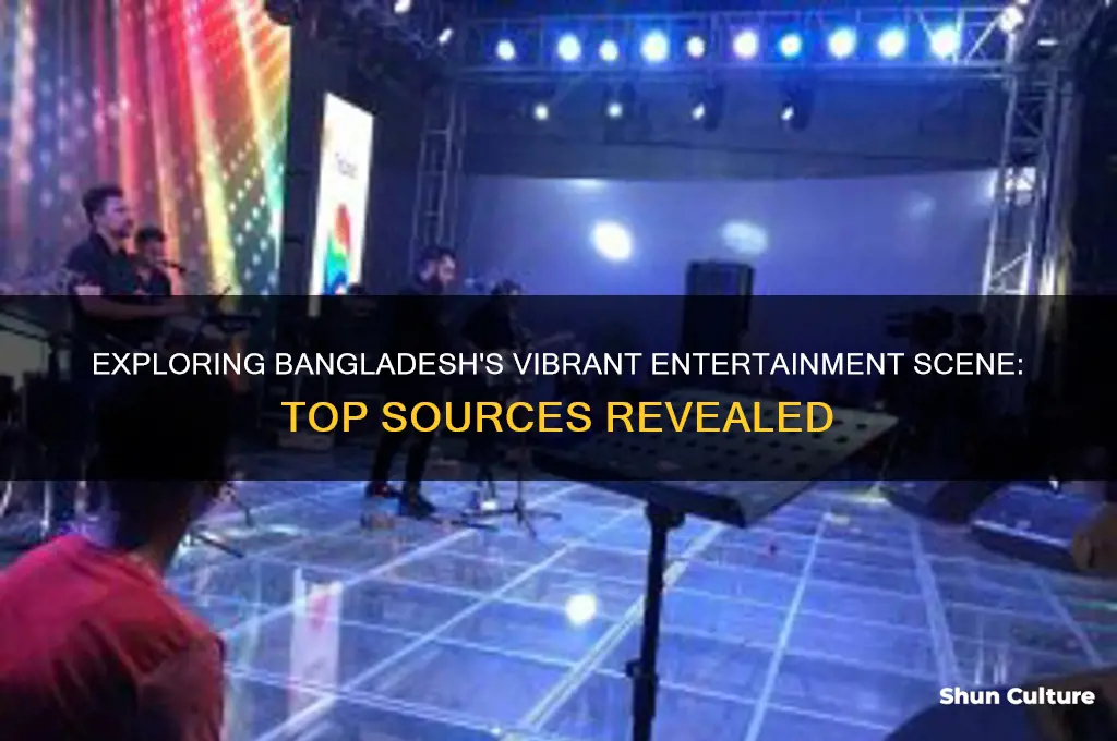 what are the main entertainment sources of bangladesh