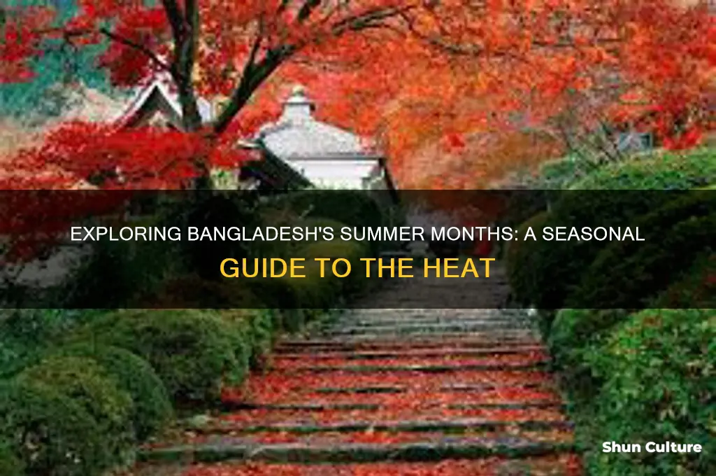 what are the month in summer in bangladesh