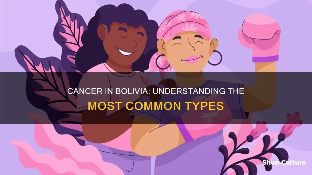 what are the most common types of cancer in bolivia