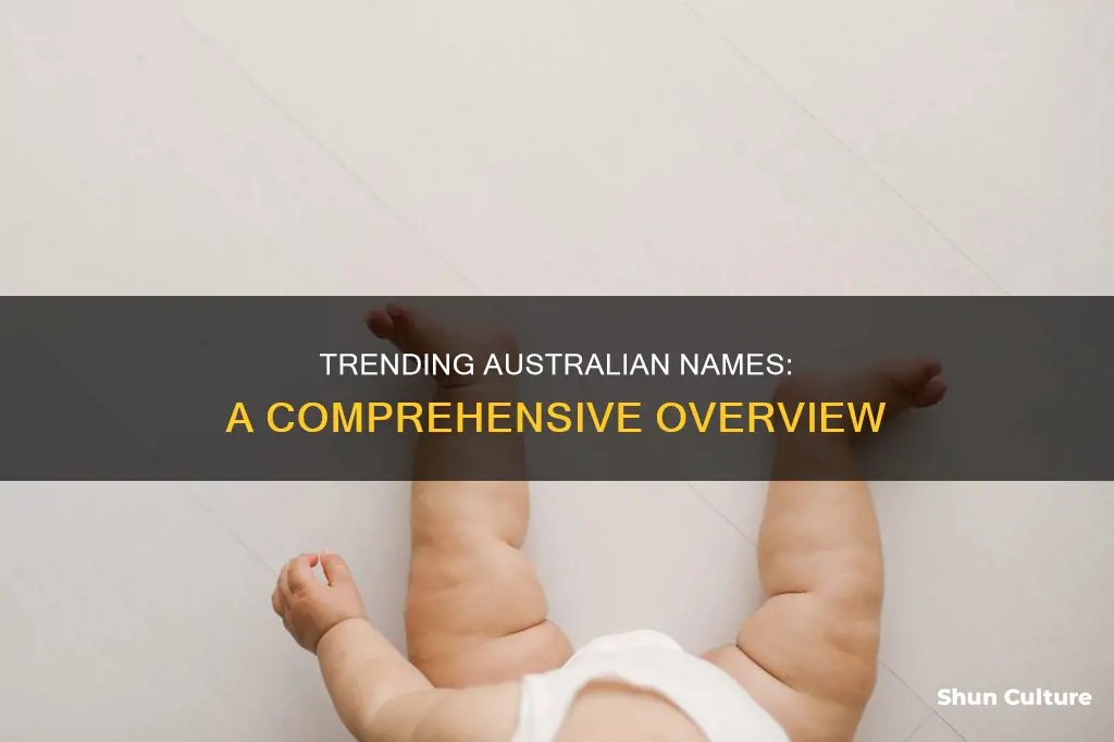 what are the most popular names in australia