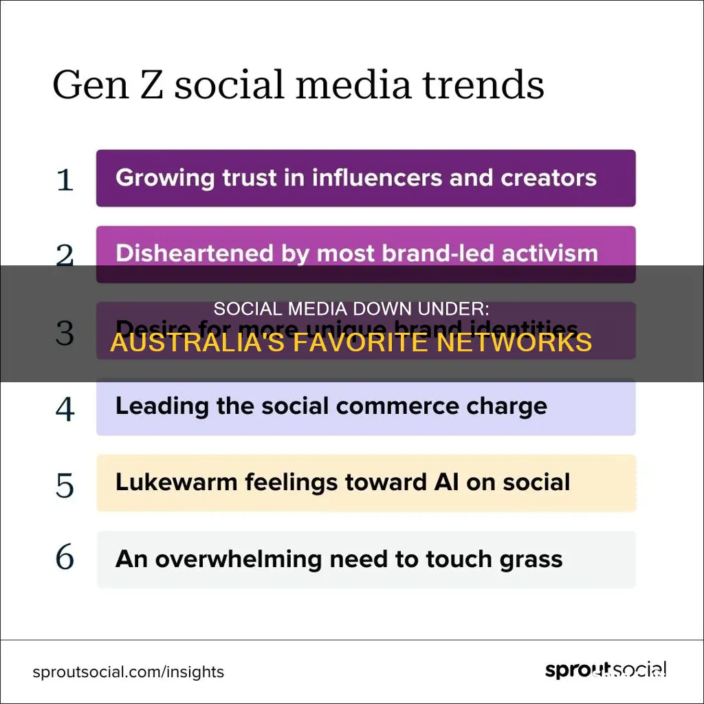 what are the most popular social networking sites in australia
