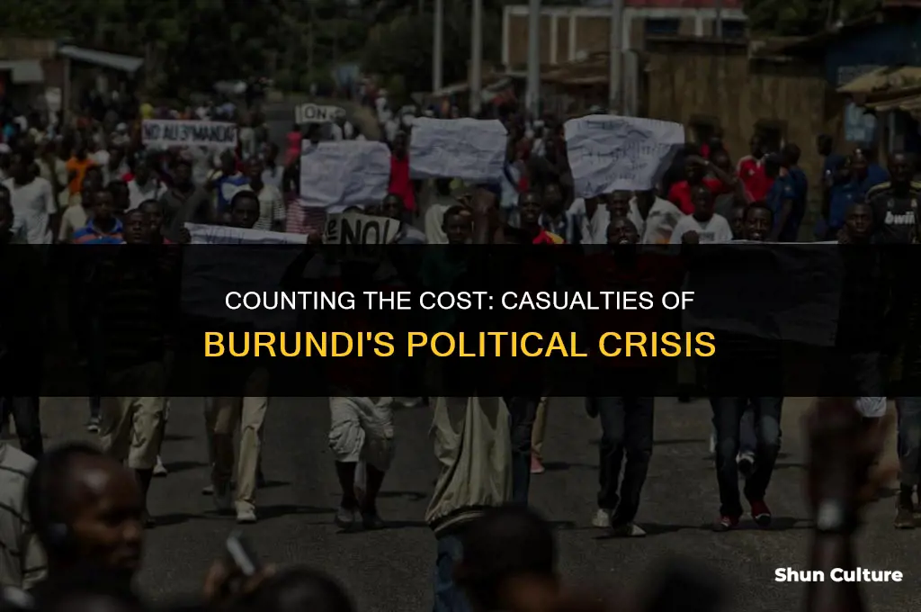 what are the number of casualtie political crisis in burundi