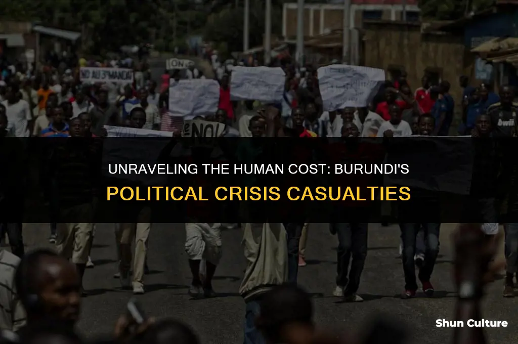 what are the number of casualties political crisis in burundi