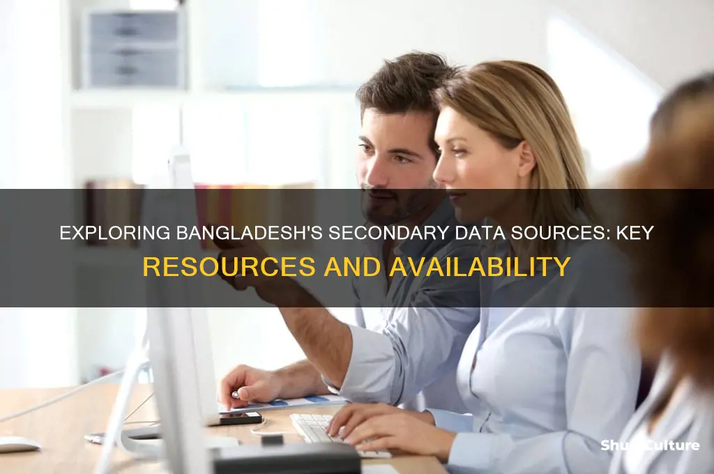 what are the possible sources of secondary data in bangladesh