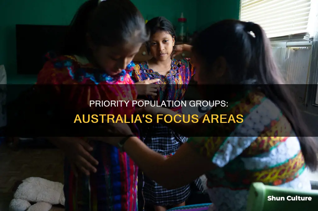 what are the priority population groups in australia