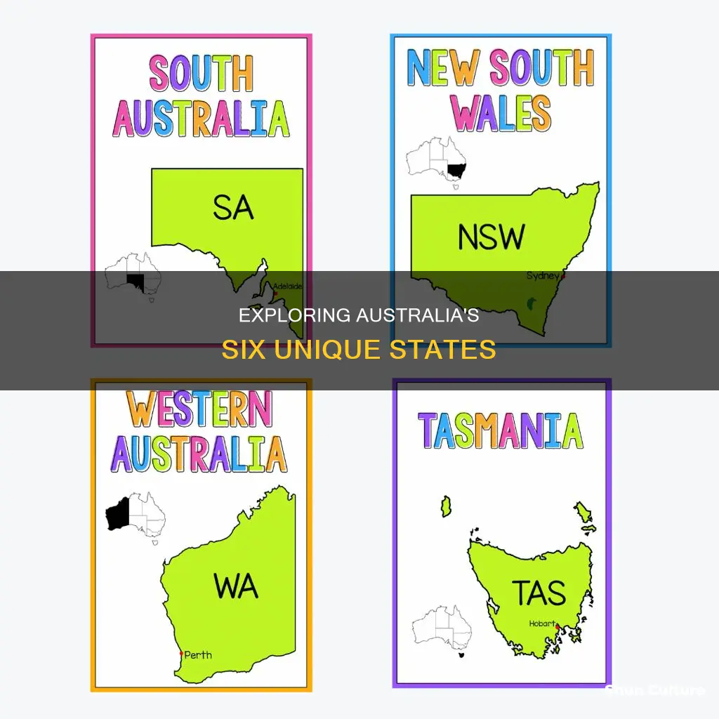 what are the six states that make up australia