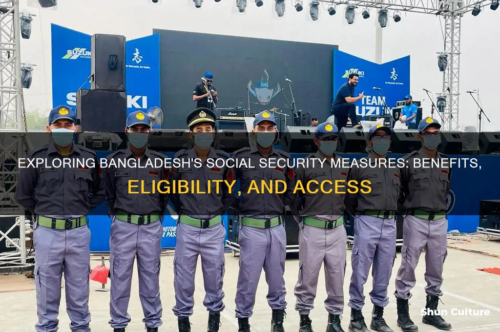 what are the social security measures available in bangladesh