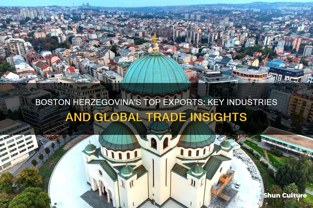 what are the three major exports of boston herzegovina