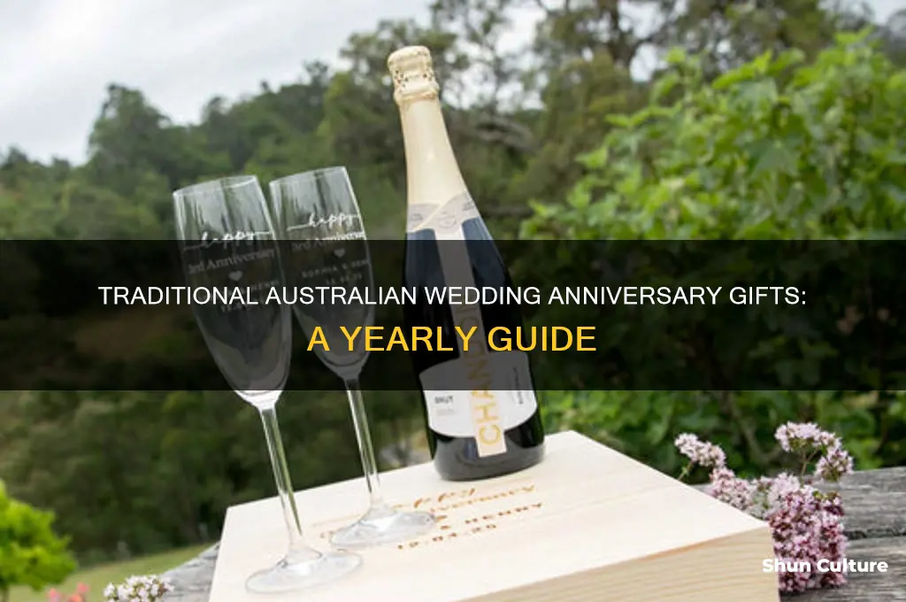 what are the traditional wedding anniversary gifts by year australia
