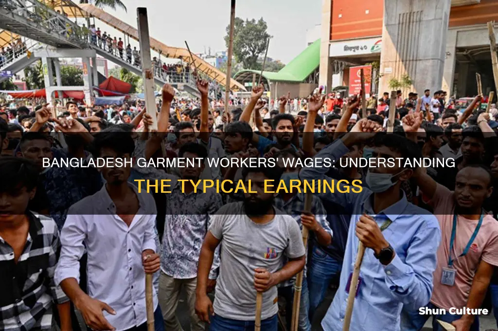 what are the typical wages of garment workers in bangladesh